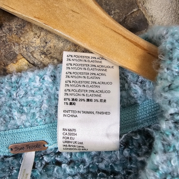 Free People BRB Tunic Sweater Oversized Colorblock - Picture 8 of 13